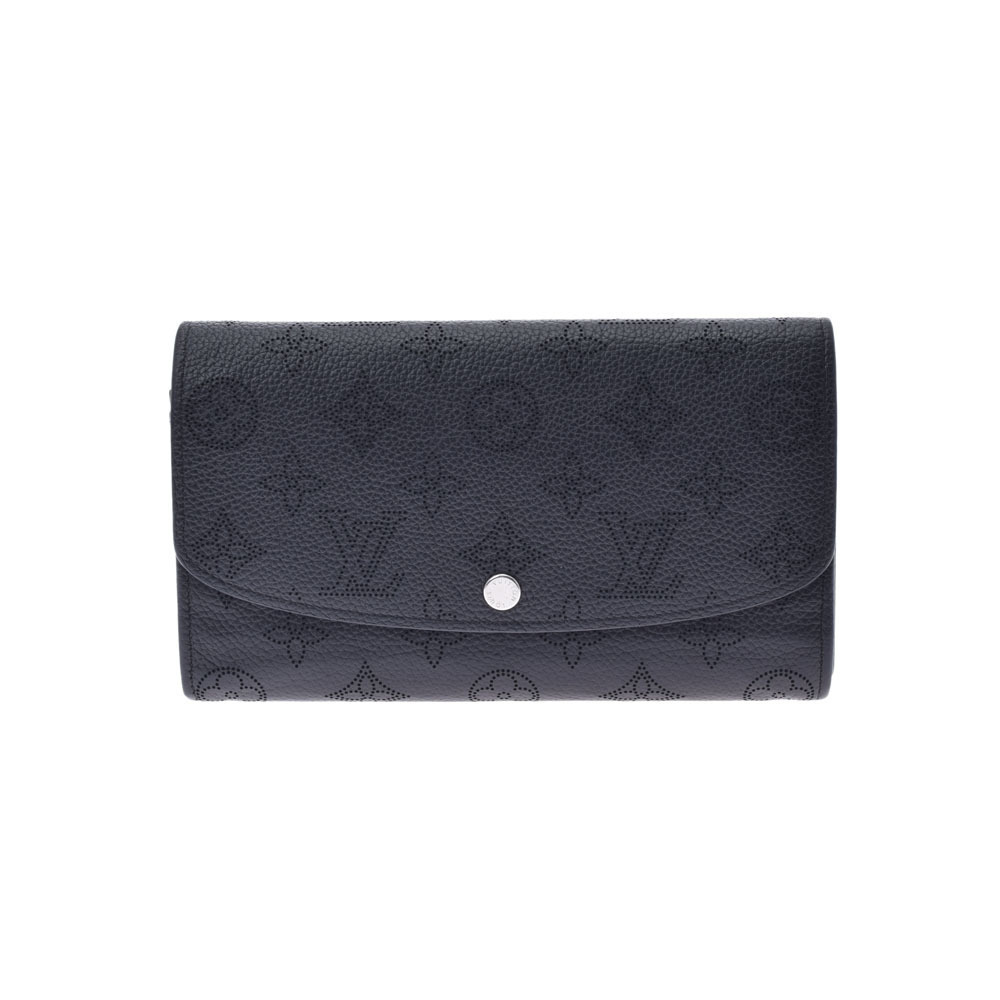 Louis Vuitton Mahina Portefeuille Wallet Iris Noir Black Long